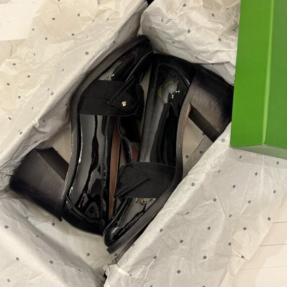 Kate Spade New York Women's Leandra Slip On Loafer High Heel Pumps Black - Picture 5 of 16